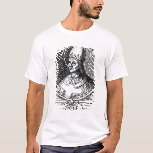 Portret van Paus Gregory VII T-shirt (Voorkant)