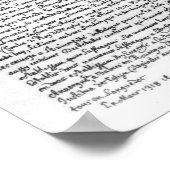 Portret van paus John XXII Poster (Hoek)