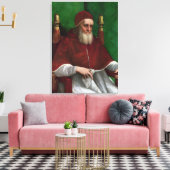 Portret van Paus Julius II (door Rafaël) Canvas Afdruk (Insitu (Woonkamer))
