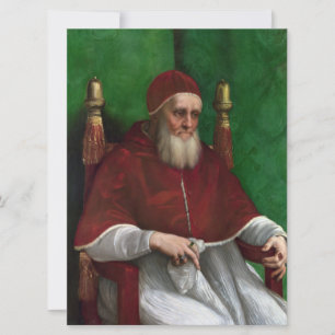 Portret van Paus Julius II (door Rafaël) Kaart