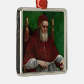 Portret van Paus Julius II (door Rafaël) Metalen Ornament (Rechts)