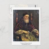 Portret van paus Julius ii door Raffaello Sanzio Briefkaart (Voorkant / Achterkant)
