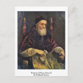 Portret van paus Julius ii door Raffaello Sanzio Briefkaart (Voorkant)