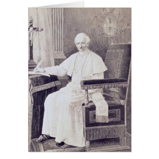 Portret van paus Leo XIII (Voorkant)