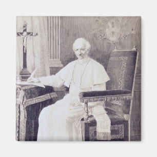 Portret van paus Leo XIII Magneet