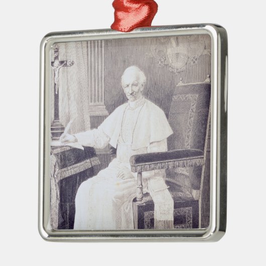 Portret van paus Leo XIII Metalen Ornament (Links)