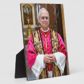 Portret van paus Leo XIV Fotoplaat (Zijkant)