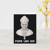 Portret van paus Leo XIV Kaart (Gele Bloem)
