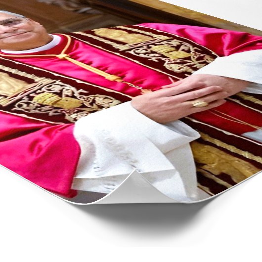 Portret van paus Leo XIV Poster (Hoek)