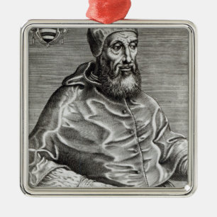 Portret van paus Pius IV, 1555 Metalen Ornament