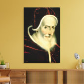 Portret van paus Pius V 1576-80 Canvas Afdruk (Insitu (Woonkamer))