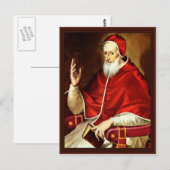 Portret van paus Pius V. door Greco El Briefkaart (Voorkant / Achterkant)