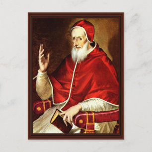 Portret van paus Pius V. door Greco El Briefkaart