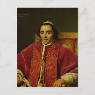 Portret van paus Pius VII, 1805 Briefkaart