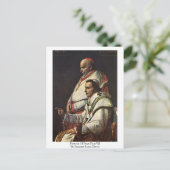 Portret van paus pius vii door Jacques-Louis David Briefkaart (Staand voorkant)