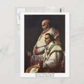 Portret van paus pius vii door Jacques-Louis David Briefkaart (Voorkant / Achterkant)