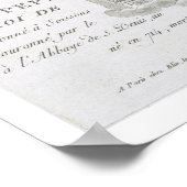 Portret van Pepin, "Le Bref", koning Franc Poster (Hoek)