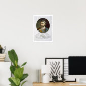 Portret van Pepin, "Le Bref", koning Franc Poster (Thuiskantoor)