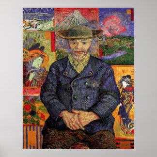 Portret van Pere Tanguy door Vincent van Gogh Poster