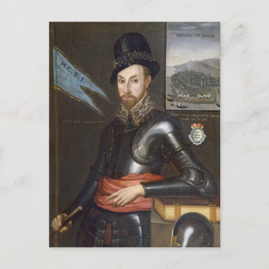 Portret van Peregrine Bertie Briefkaart (Voorkant)