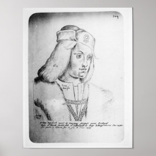 Portret van Perkin Warbeck Poster