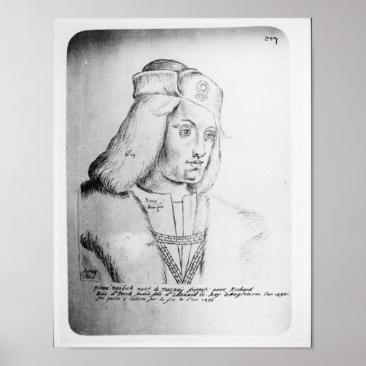 Portret van Perkin Warbeck Poster (Voorkant)