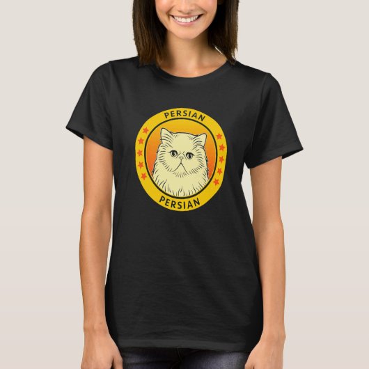 Portret van Perzische Kat T-shirt (Voorkant)