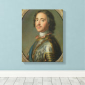 Portret van Peter de Grote Canvas Afdruk (Insitu (Houten vloer))