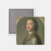 Portret van Peter de Grote Magneet (Voorkant / Achterkant)