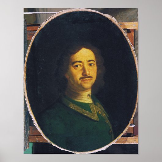 Portret van Peter de Grote Poster (Voorkant)