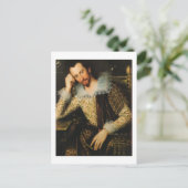 Portret van Peter Saltonstall Fine Art Briefkaart (Staand voorkant)