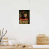 Portret van Petrarch Poster (Keuken)