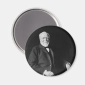 Portret van Philanthropist Andrew Carnegie Magneet (Voorkant / Achterkant)