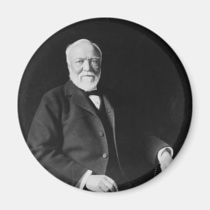 Portret van Philanthropist Andrew Carnegie Magneet