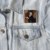 Portret van Philibert Orry Vierkante Button 5,1 Cm (In situ)