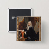 Portret van Philibert Orry Vierkante Button 5,1 Cm (Voorkant /achterkant)