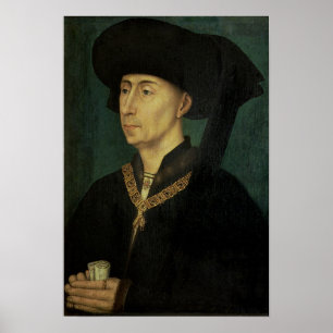 Portret van Philip de Hertog van Bourgogne Poster