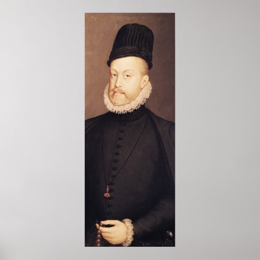 Portret van Philip II c.1580 Poster (Voorkant)