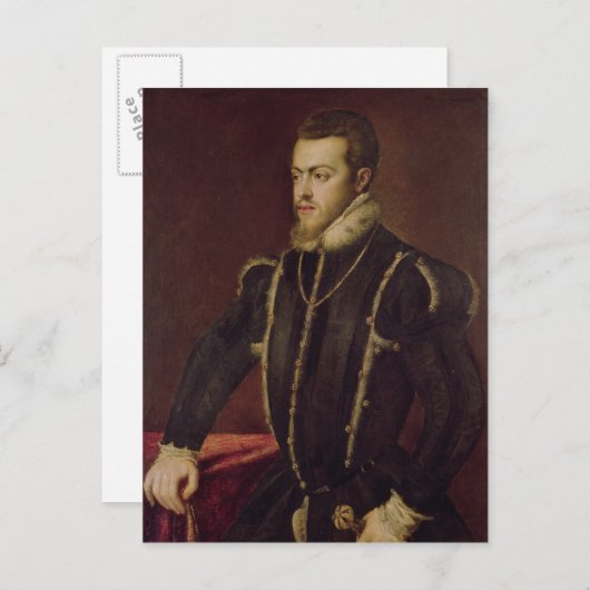 Portret van Philip II van Spanje Briefkaart (Voorkant / Achterkant)