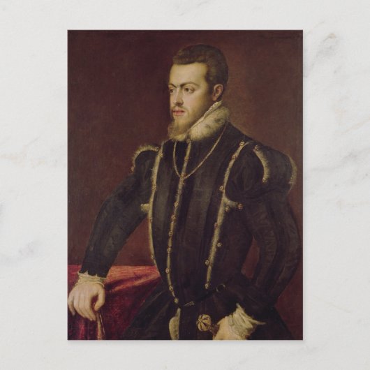 Portret van Philip II van Spanje Briefkaart (Voorkant)