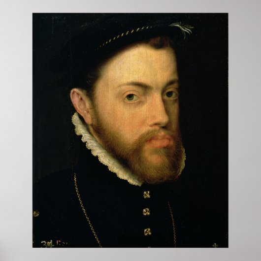 Portret van Philip II van Spanje Poster (Voorkant)
