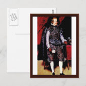 portret van Philip IV door Diego Velázquez Briefkaart (Voorkant / Achterkant)