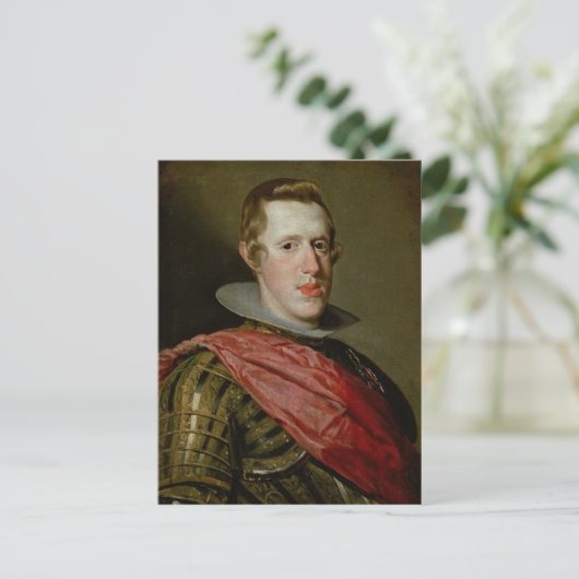 Portret van Philip IV in Armor, 1628 Briefkaart (Staand voorkant)