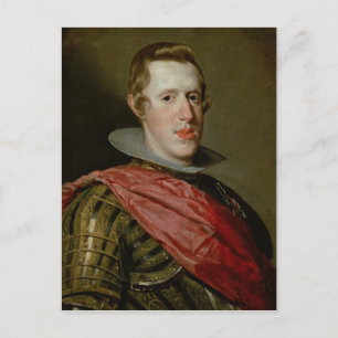 Portret van Philip IV in Armor, 1628 Briefkaart