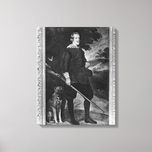 Portret van Philip IV King of Spain Canvas Afdruk (Voorkant)