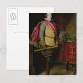 Portret van Philip IV van Spanje Briefkaart (Voorkant / Achterkant)