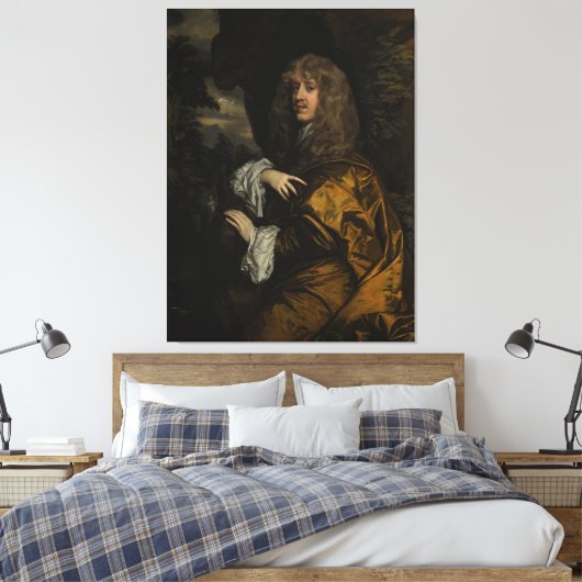 Portret van Philip Stanhope, 2e graaf van Chesterf Canvas Afdruk (Insitu (Slaapkamer))
