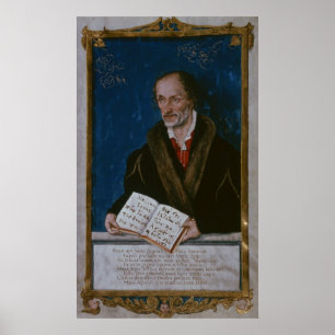 Portret van Philipp Melanchthon Poster