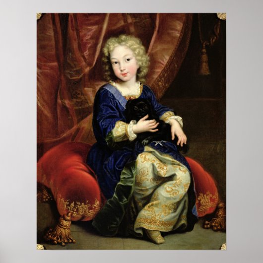 Portret van Philippe de France Poster (Voorkant)
