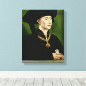 Portret van Philippe le Bon Duc de Bourgogne Canvas Afdruk (Insitu (Houten vloer))